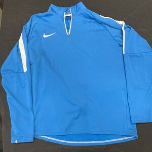 Nike Dri-FIT Blue Pullover with White Trim